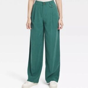 a new day Forest Green Wide-Leg Trousers